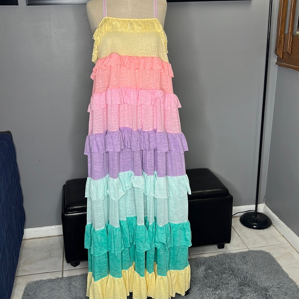 Pitusa RAINBOW TIERED DRESS - Picture 7 of 7